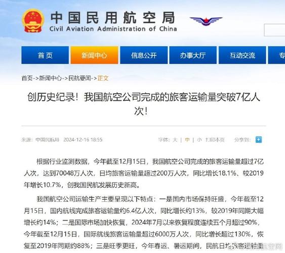超7亿人次！我国民航市场因何创出历史新高？
