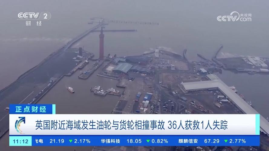 英国附近海域发生油轮与货轮相撞事故